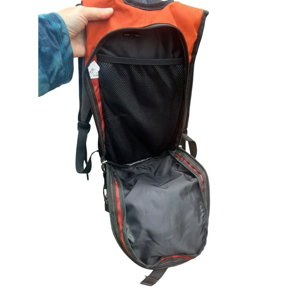 SwissGear Hydration Backpack Orange Gray Hiking Cycling Daypack * No Bladder